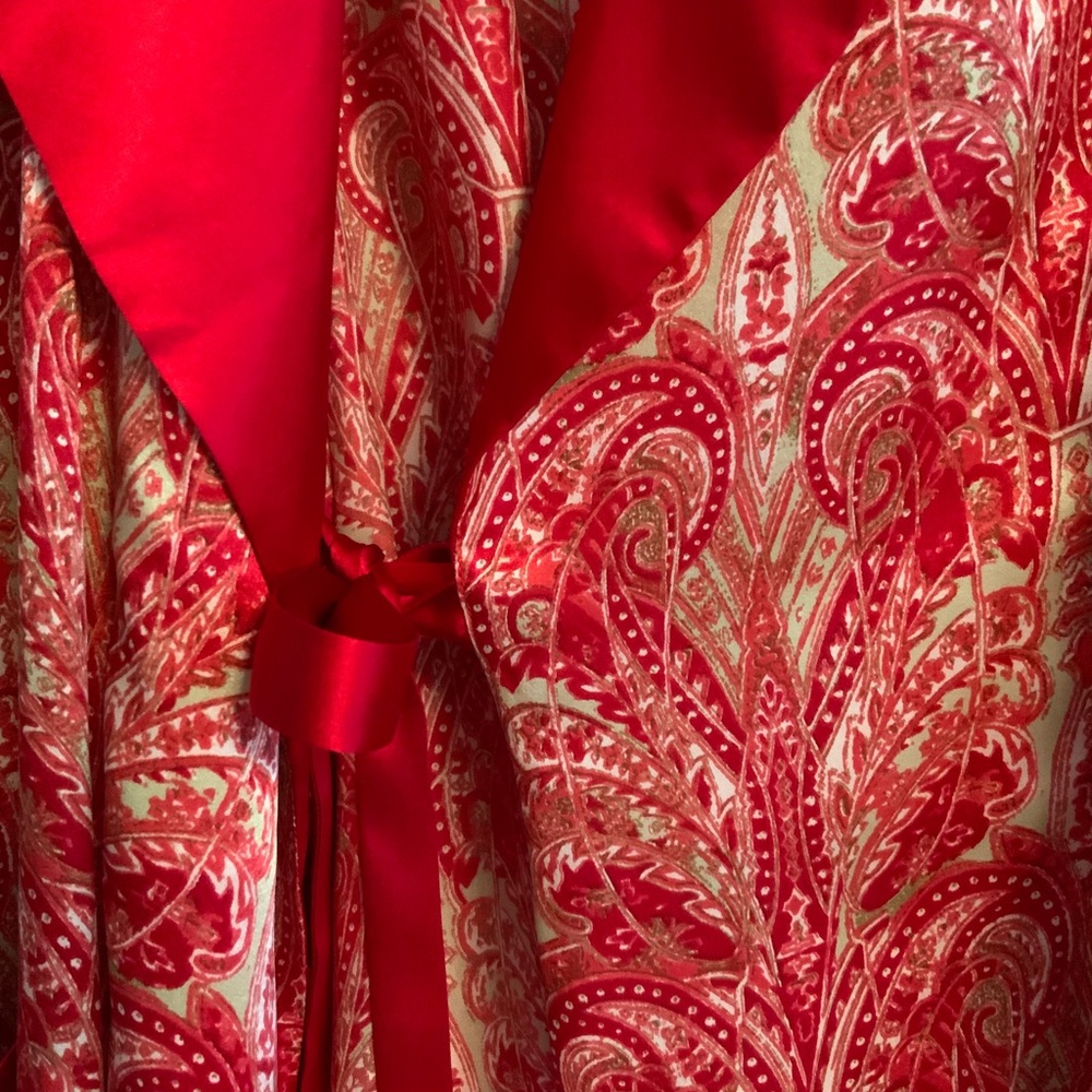 Liberty of London Long Silk Charmeuse Robe